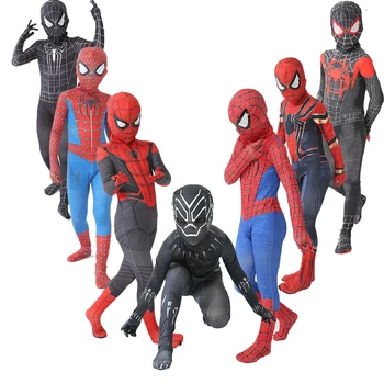 Copii Cosplay Super-Erou Linie Completă Spider-Man Costum De Erou Expediție/Myers/Remy/Black Panther Halloween Cadouri Pentru Băieți Și Fete