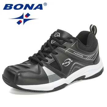 BONA 2022 Designeri Noi de Calitate de Top Adidași Pantofi Sport Barbati Brand de Lux Pantofi de Tenis Om Antrenor de Mers pe jos de Încălțăminte Mansculino