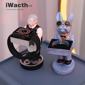 Apple Watch Incarcator Stand De Afișare Creative Astronaut Ceas Titularului Organizator IWatch Masa De Bază Raft De Depozitare Cosmonaut Plexiglas