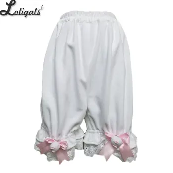 Drăguț Lână Cald Lolita chiloți de sport Scurte Ciufulit Sub Pantaloni cu Buzunare