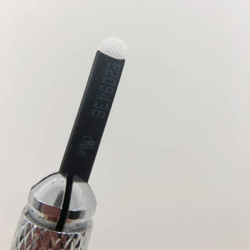 500 buc 0.18 mm Negru Microblading Ace Machiaj Permanent Tebori Spranceana Lame de Tatuaj Ace De Microblading Broderie Pen