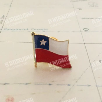 Chile Drapelul Național Ace de Rever Epoxidice Cristal Metal Emailat Insigna Vopsea Brosa accesorii de Suveniruri Costum de Personalitate Comemorative