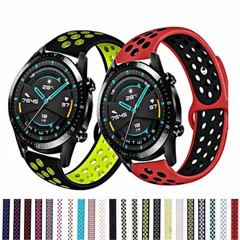 Pentru Huawei Watch GT 2/2e curea 42mm 46mm GT2/GT2e Sport silicon bratara 20mm 22mm trupa Samsung Galaxy watch 42 46mm Active 2