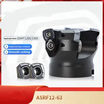 ASRF12 50 22 4T 50mm 63mm Hrana pentru animale Mari Fata Negru intarit de Frezat Endmills pentru SDMT120512 Prelucrare Dur