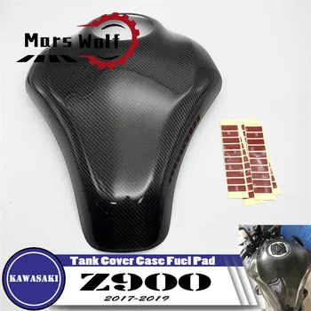 Accesorii Motociclete Reale Fibra De Carbon A Capacului Rezervorului Caz Combustibil Pad Protector Pentru Kawasaki Z-900 Z900 2017 2018 2019 Z 900 De 17'19