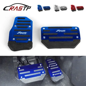 RASTP-Vânzare Fierbinte 2 buc/Set Non-Alunecare de Aluminiu Cauciuc de Transmisie Automată Mașină Pedala Cover Set Kit RS-ENL017