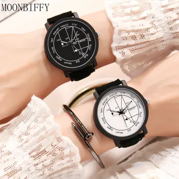 Femei Ceasuri Din Piele Cuarț Matematica Matical Formula Printuri De Moda Ceas De Mână Pentru Bărbați Cauzalitate Ceas De Cuplu Erkek Kol Saati Reloj
