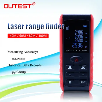 OUTEST laser distanța de meter 40m/60m/80 m/100m telemetru trena de bandă cu laser range finder construi măsură dispozitiv conducător test tool