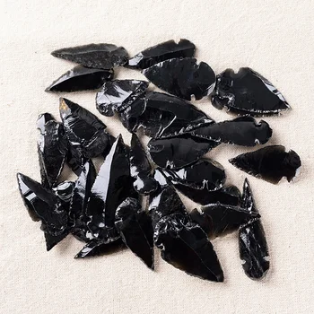3PCS Naturale Săgeată Obsidian Quartz Material Duh Rău de Cristal Decor Acasă Reiki de Vindecare de Energie Piatra DIY Bijuterii