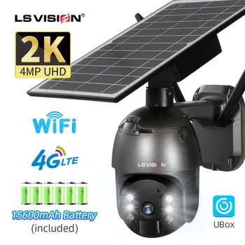 E VIZIUNEA 2K 4MP Solar Camera 4G SIM Wireless în aer liber, WiFi IP Cam Proiector Inclus Baterie Timp de Așteptare de Securitate CCTV aparat de Fotografiat