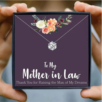 Cravată Colier pentru Femei Bijuterii Cadou de Ziua Mamei Pentru Mama Mea în drept Unic Lucios Zircon Pandantiv Coliere Cadouri
