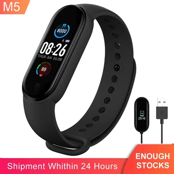 M5 Bluetooth bratara smartwatch femei și bărbați ceas sport fitness pedometru pentru Xiaomi Samsung Huawei Android PK Y68 D20 M3 M4