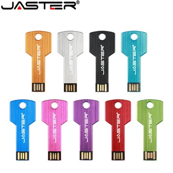 JASTER Forma Cheie USB 2.0 Flash Drive 32GB Metal Pen Drive 4GB 8GB 16GB 64GB 128GB Pendrive Impermeabil Stick Usb U-Drive