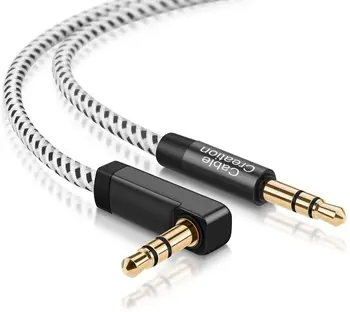 3.5 MM Unghi de 90 de Grade Cablu Audio, Stereo Auxiliară Cablu Compatibil pentru iPhone, Tablete, Căști, Căști, PC