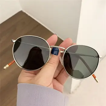 Metal Mici, Rotunde ochelari de Soare Femei UV400 Vintage Clasic de Călătorie Ochelari de Soare Moda Retro Conducere Ochelari de Soare Lunette De Soleil