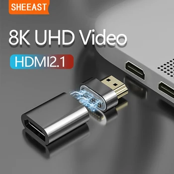 Magnetic Adaptor HDMI 2.1 8K/60HZ 48Gbps Viziune 3D Converter pentru Xiaomi Mi Box Splitter Comutator PS3 PS4 Proiector TV xbox Laptop