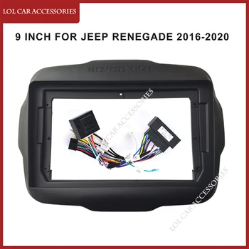 9 Inch Radio Auto Fascia Pentru Jeep Renegade 2016-2020 2 Din Cap Unitate GPS MP5 Android Player Stereo de Bord Panou Rama