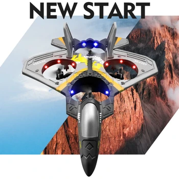 Noi 2022 V17 Avion RC 2.4 G Control de la Distanță Luptător Dron Hobby Avion, Planor, Avion Spuma EPP Jucarii RC Drone Copii Cadou Jucărie