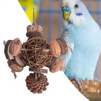 A scapa de Plictiseala Dintii de Slefuire Agățat Papagal de Companie Jucărie de ros pentru Mediu Păsări