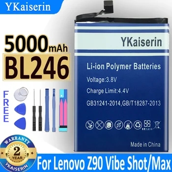 5000mAh YKaiserin Baterie BL246 Pentru Lenovo Vibe Shot Z90 Z90A40 Z90-7 Telefon Mobil Bateria