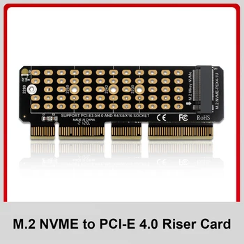 M. 2 SSD PCIE Coajă din Aliaj de Aluminiu LED Card de Expansiune de Calculator Adaptor de Interfață M. 2 NVMe SSD de unitati solid state Să PCIE 4.0 X4 Coloană