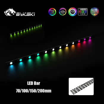 Bykski Benzi cu LED-uri O-Lumina RGB Bar 70/100/150/200mm Lungime Pentru CPU Blocuri de Greu Benzi de Iluminat Decor carcasa PC Cooler de Apă MOD