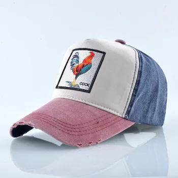 Bumbac Snapback capace pentru bărbați Hip Hop capac Broderie cocoș Șapcă de Baseball ochiurilor de Plasă Respirabil Os pălării de soare pentru om Hip Hop capac