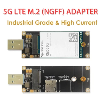 5G 4G LTE Industriale M. 2(unitati solid state) pentru USB3.0 Adaptor W/NANO SIM Card Slot Compatibil cu 5G LTE Modul Ca Quectel RM500Q etc.
