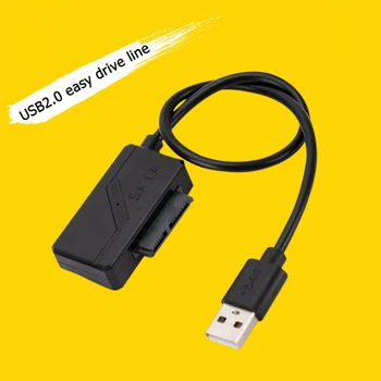 6+7P Easy Drive Linie SATA La USB 2.0 Cablu Adaptor Notebook Optical Drive Line Pentru Laptop DVD/CD-ROM Slimline cu Mașina de Date Cablu