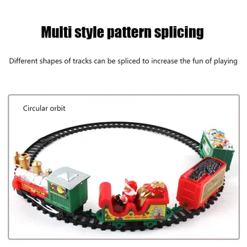 Xmas Tren Set Clasic de Crăciun Interesant Tren Set Decoratiuni Mos Craciun pentru Copii Cadou de Anul Nou