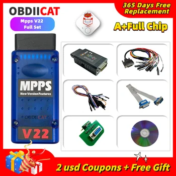 Cele mai noi!! 2022 MPPS V22 set complet MPPS V22 Master Tricore+Multiboot+Breakout Tricore Cablu+Banc Pinout Cablu Kit Complet