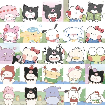 10/30/62pcs Sanrio Autocolante Cinnamoroll Kuromi Melodia Mea Sticker Pentru Laptop Autocolante de Desene animate pentru Copii Jucarii