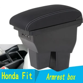 Cotiera cutie Pentru Honda Fit Jazz 2014 2015 2016 2017 2018 2019 Consola centrala Brațul Magazin de conținut cutie de styling auto