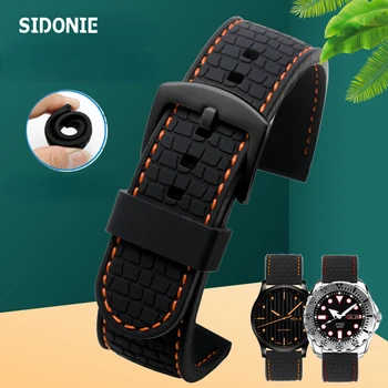 Cauciuc Siliconic Watchband pentru Cetățean TISSOT Mido Seiko Omega Curea Cauciuc rezistent la apa Curea de Ceas Silicon 18 20 22 mm