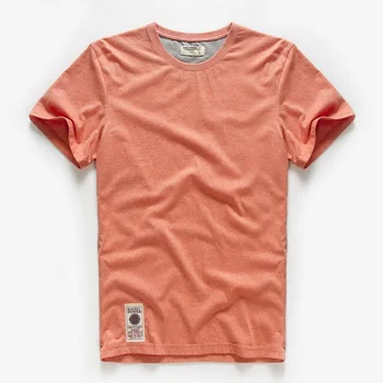 Solid Short Sleeve T-Shirt pentru Barbati Casual, O-Neck Respirabil Teuri de sex Masculin Moda Vara Noul Tricou