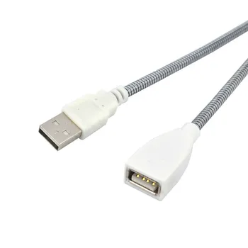 Cablu de Extensie USB de sex Masculin la Feminin Extender Cablu de Lumină LED Cablu Adaptor Metal Tub Flexibil pentru USB de Lumina Bec Lampa Accesoriu