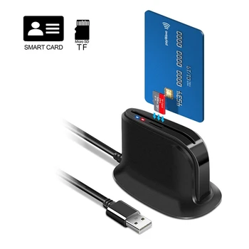 Rocketek ISO 7816 USB 2.0 SIM Smart ID Universal Card Slot Cititor de Card Bancar ATM IC/ID CAC TF Cardreaders Adaptor de Card de Memorie