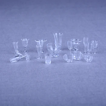 17Pcs/set Noi Mini Păpuși în Miniatură Beau Cupe de inghetata Set Modelul Pretinde Juca Mini Alimente Papusa Accesorii se Potrivesc Jucărie