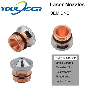 DNE Laser Duze Cromate Single/Double Straturi H15 Calibru de 0,8-4,0 mm pentru DNE Tăiere cu Laser Fibra Cap