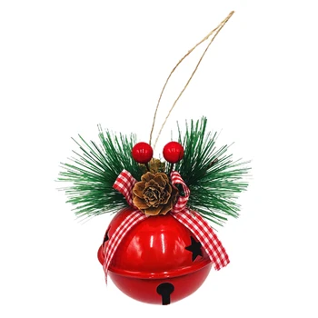 Crăciun Clopot Clopote Rotunde Din Fier Cu Steaua Scorburi Roșu Decor Pandantiv Accesorii Metalice ChristmasBells