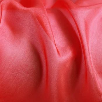 100cm*90cm Super-Subțire de Mătase Roșie Sifon Pură de Țesături de Mătase de Nunta Ponge 5 momme