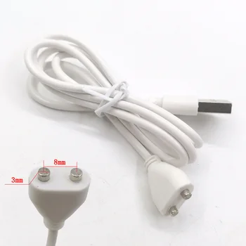 2pin 8mm Pentru Reîncărcabilă Jucării pentru Adulți DC Vibrator Magnetic Cablu Cablul de Alimentare prin USB Încărcător Cablu de Produse pentru Sex Sex Machine