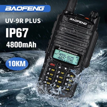 2022 Original Baofeng UV 9R Plus 10W Walkie Talkie pentru Vânătoare 10 Km Hf Transceiver Vhf Uhf Radio cu Rază Lungă Radio CB Statio