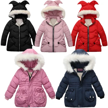2019 Toamna Iarna Jachete Calde Pentru Fete Haine Pentru Jachete Fete pentru Copii Jachete pentru Copii cu Gluga Îmbrăcăminte Haina Haine Copii 2-5 ANI