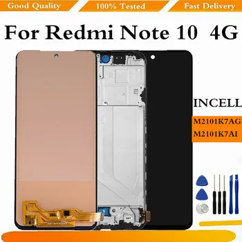 Pentru Xiaomi Redmi Nota 10 4G LCD Cu Rama M2101K7AG Panou Tactil Ecran Digitizer Pentru Redmi Nota 10 Inlocuire Ecran