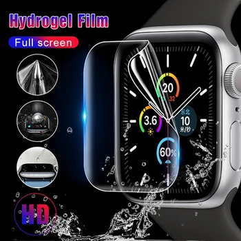Moale Hidrogel Flim Pentru Apple Watch Serie 5 6 40mm 44mm Față de Ecran de Film Protector Pentru iWatch 5 6 Deplină Acoperire Moale Flim Sticlă