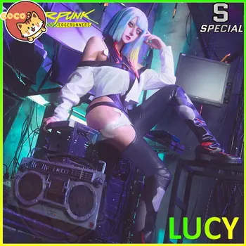 CoCos-S Anime Cyberpunk Edgerunners Lucy Costum Cosplay Anime Pentru că Cyberpunk: Edgerunners Cosplay Lucyna Costum și Peruca Cosplay