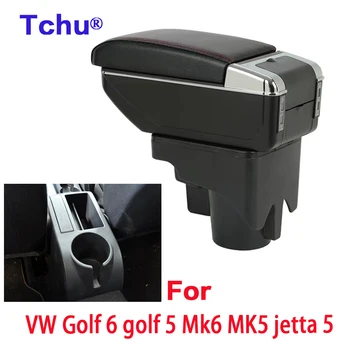 Pentru VW Golf 6 golf 5 MK5 Mk6 jetta 5 Cotiera Cutie accesorii auto Interioare Auto Retrofit USB scrumiera ceașcă titularul