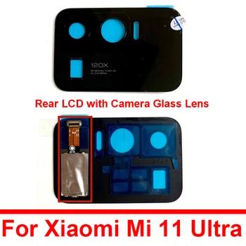 100% Original, Nou Spate Display LCD Touch Ecran Digitizor Pentru Xiaomi Mi 11 Ultra Mi11 Ultra cu Spate aparat de Fotografiat Lentilă de Sticlă