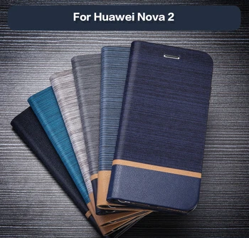 De Afaceri Din Piele Pu Caz Pentru Huawei Nova 2 Flip Caz Moale Tpu Silicon Capacul Din Spate Pentru Huawei Nova 2 Card Slot Book Caz